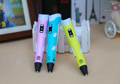 3D print pen 3D pen two generation graffiti 3D stereoscopic paintbrush children puzzle painting toys