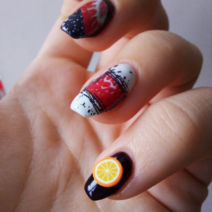 Fruit Slice Soft Nail and Slime Accessories