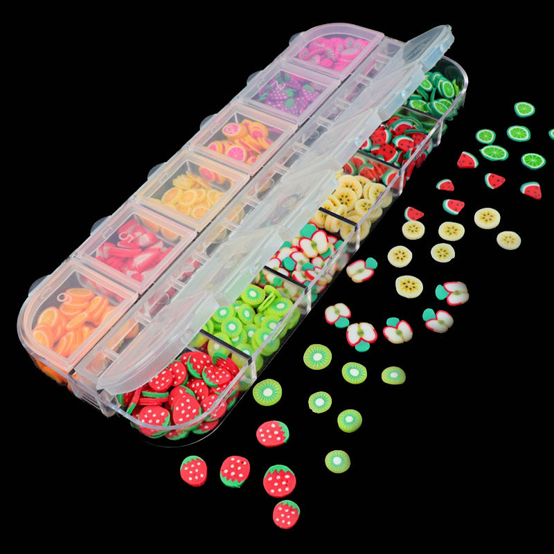 Fruit Slice Soft Nail and Slime Accessories