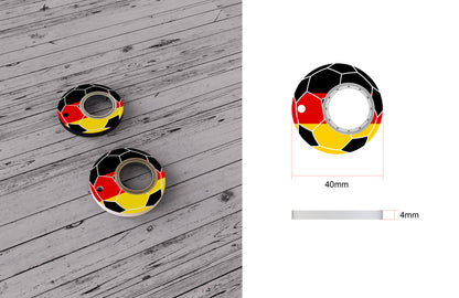 Soccer World Cup Keychain Fidget Spinner