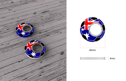 Soccer World Cup Keychain Fidget Spinner